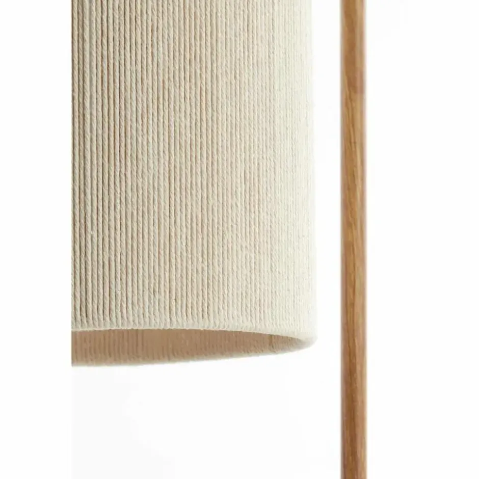 Vloerlamp Donio - Naturel/Crème - 33.5x28x155cm