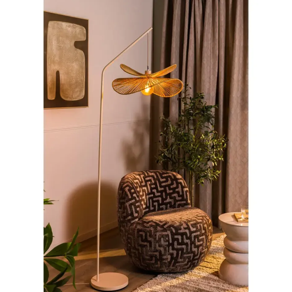 Vloerlamp Nest E27 - beige - 190x61x50 cm