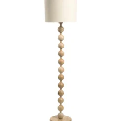 Vloerlamp Noah - naturel hout - 156xØ40 cm