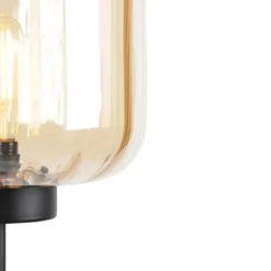 vloerlamp Qara amber E27