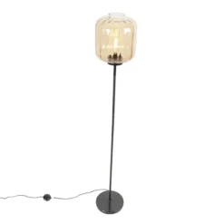 vloerlamp Qara amber E27