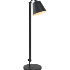 Vloerlamp Xemm - zwart metaal - E27 - 110x30xØ25 cm