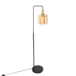 Vloerlamp Zuzanna E27 - amber - 150x35,5x21 cm