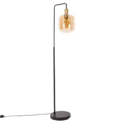 Vloerlamp Zuzanna E27 - amber - 150x35,5x21 cm