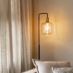 Vloerlamp Zuzanna E27 - amber - 150x35,5x21 cm