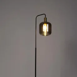 Vloerlamp Zuzanna E27 - smoke - 150x35,5x21 cm