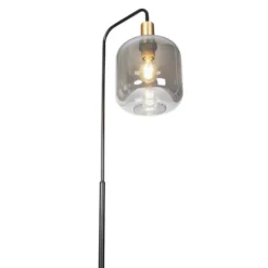 Vloerlamp Zuzanna E27 - smoke - 150x35,5x21 cm