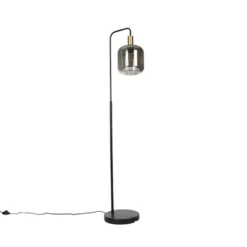 Vloerlamp Zuzanna E27 - smoke - 150x35,5x21 cm