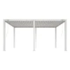 Vrijstaande pergola AMALFI - 500 cmx300 cmx250 cm - Wit Metaal