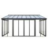 Vrijstaande pergola MATHILDA - 546 cmx277 cmx224 cm - Antracietgrijs Kunststof