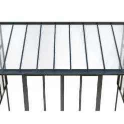 Vrijstaande pergola MATHILDA - 546 cmx277 cmx224 cm - Antracietgrijs Kunststof