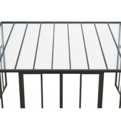 Vrijstaande pergola MATHILDA - 546 cmx382 cmx224 cm - Antracietgrijs Kunststof