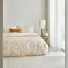 Walra - Dekbedovertrek Blushed Leaves - 140x220 cm - Off White / Roze