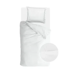 Walra - Dekbedovertrek Classic Elegance - 140x220 cm - Wit