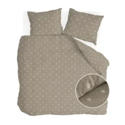 Walra - Dekbedovertrek Remade Rustic GraCe - 200x220 cm - Taupe