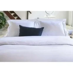 Walra - Dekbedovertrek Subtile Stripes - 240x220 cm - Wit / Antraciet
