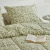 Walra - Dekbed zonder overtrek Dancing Twigs - 140x200 cm - Groen