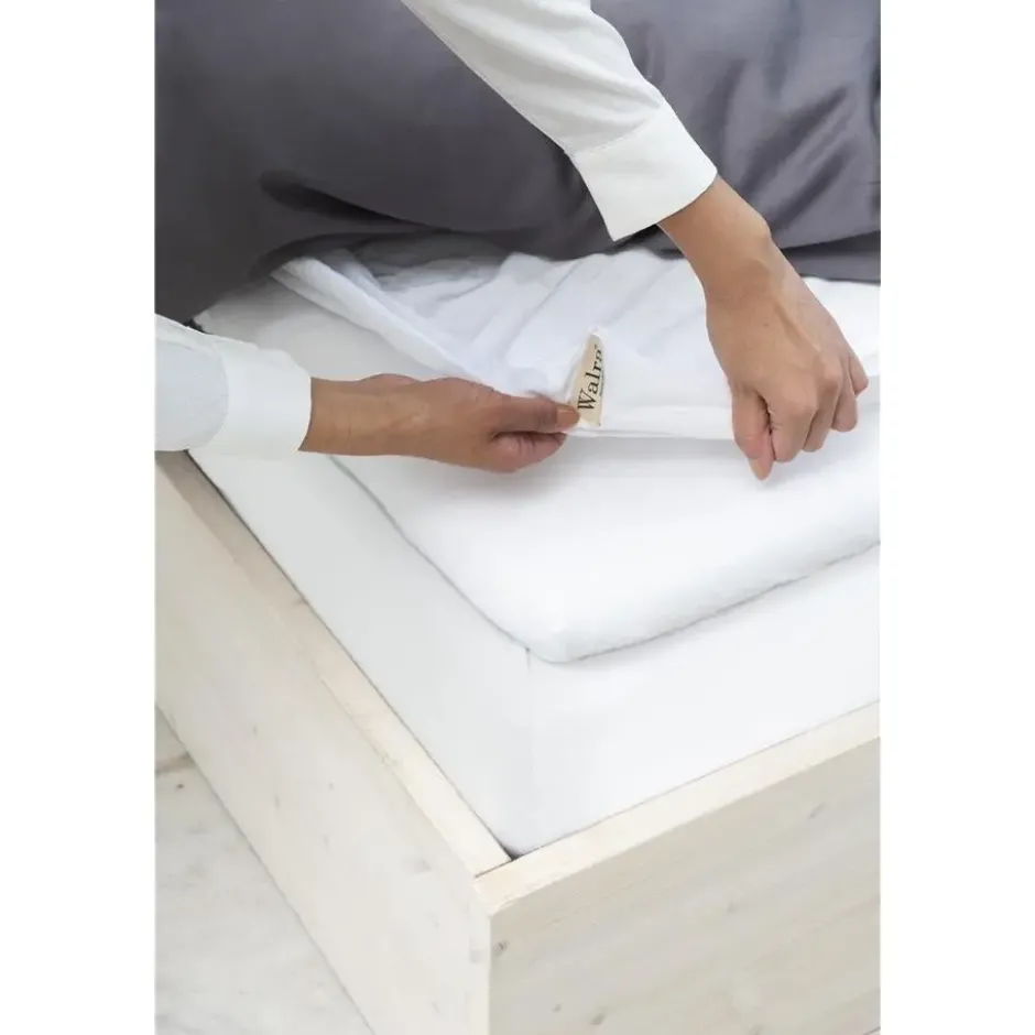 Walra - Molton Cotton Cover Topper - 90x220 cm - Wit