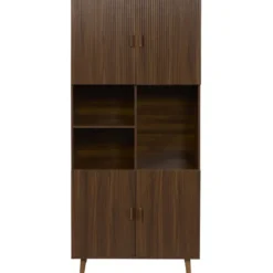 Wandkast Imre - walnootkleur - 200x90x40 cm