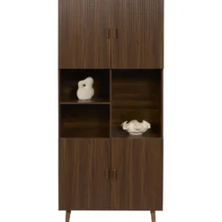 Wandkast Imre - walnootkleur - 200x90x40 cm