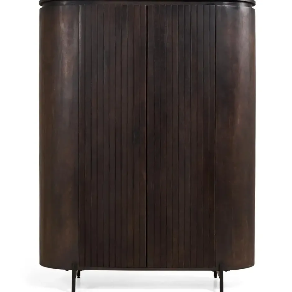 Wandkast Mokka - Donkerbruin 115cm