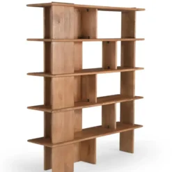 Wandkast Naturel Hout - 150x40x180cm - Lina