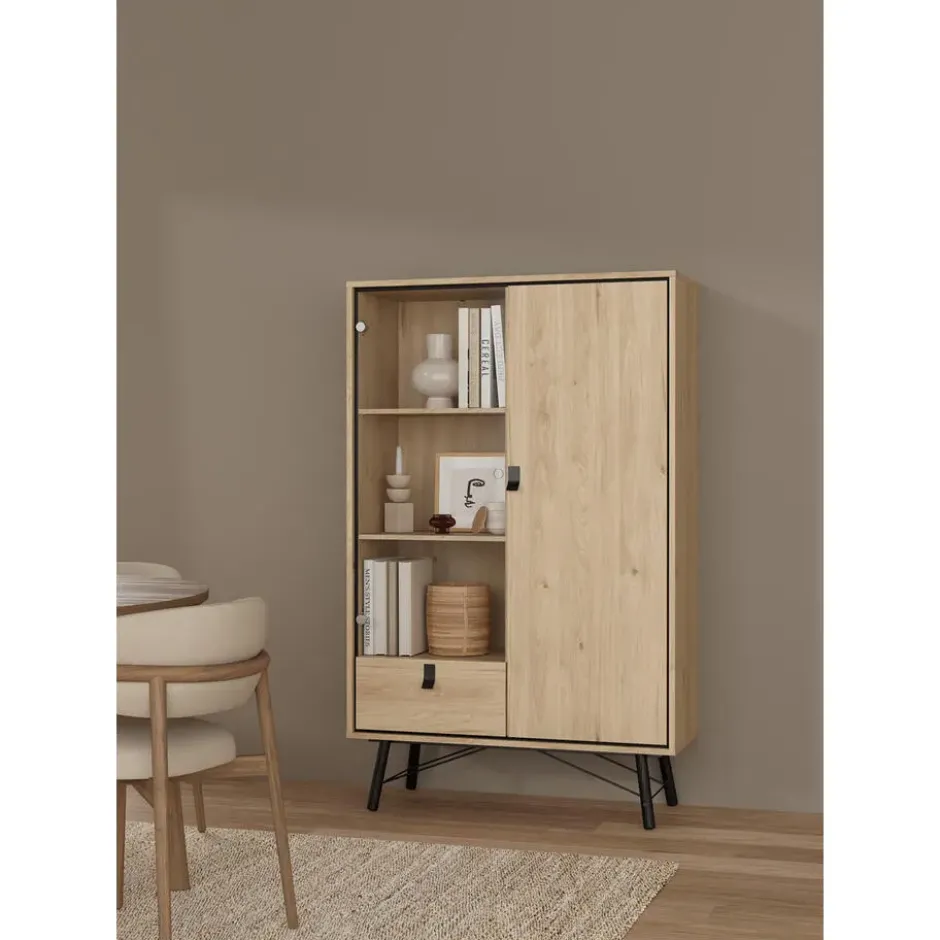 Wandkast Naturel - 100x40x160cm - Ry