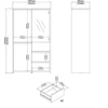 Wandkast Wit Hoogglans - 100x48x170cm - Next Jackson