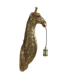 Wandlamp Giraffe - Antiek Brons - 20.5x19x61cm
