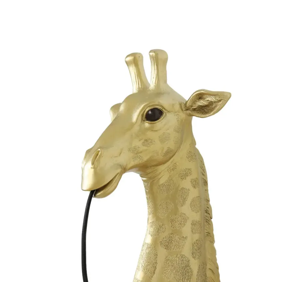 Wandlamp Giraffe - Goud - 20,5x19x61cm