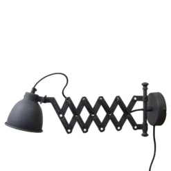 Wandlamp Harmonica Ø12cm vintage black