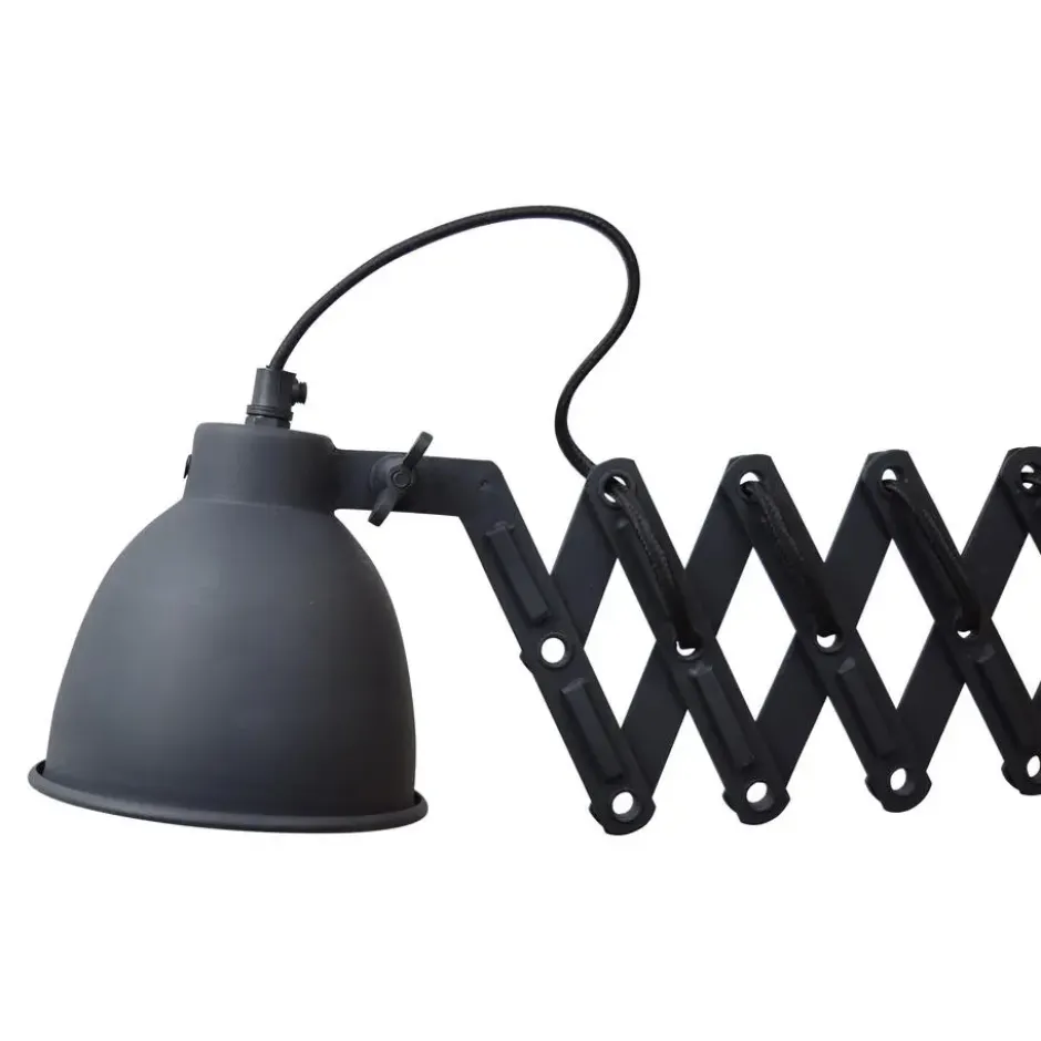 Wandlamp Harmonica Ø12cm vintage black
