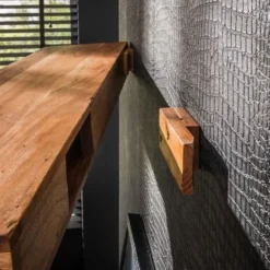 Wandplank Acaciahout 150cm - 150x25x8cm - Plank Tree