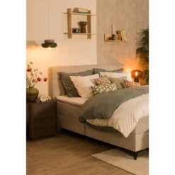 Wandplank Mick - naturel rubberwood - 24x32x18 cm