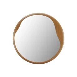 Wandspiegel FUJIAN - 60 cmx2 cmx60 cm - Natuurlijk licht Hout paneel