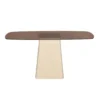 Wandtafel Crème Glas/Staal - 140x40x76cm - Brix Mylon