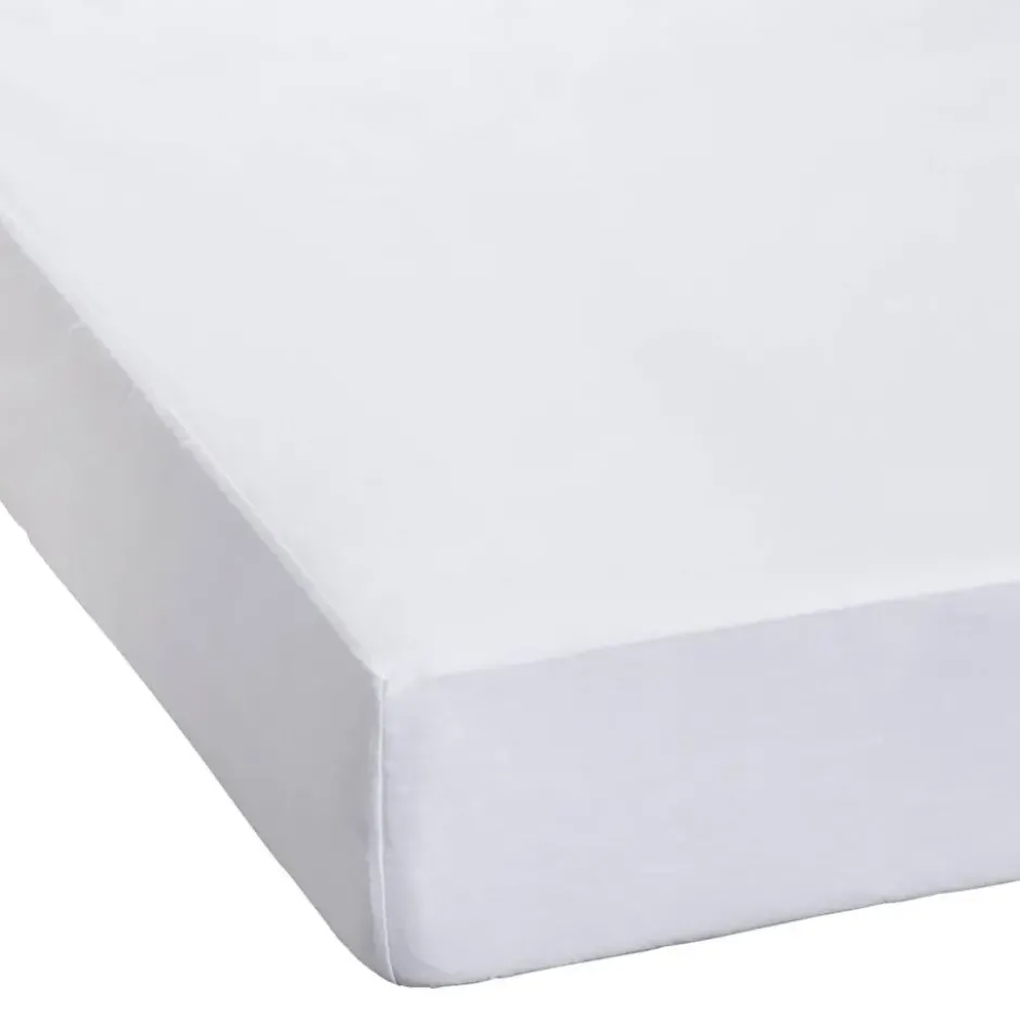 Waterdichte matrasbeschermer molton - wit - 70x150 cm