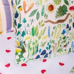 Wee Blue Bell Dekbedovertrek Fauna Flora - 140 x 200 + 63 x 63 cm - Katoen