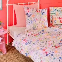 Wee Blue Bell Dekbedovertrek Jardin Secret - 140 x 200 + 63 x 63 cm - Katoen