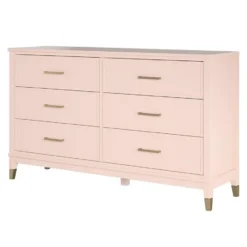 Westerleigh - Commode met 6 laden in roze MDF