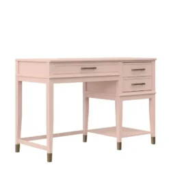 Westerleigh - Computerbureau met lifttop in roze MDF