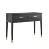 Westerleigh - Consoletafel met 2 laden in zwart MDF