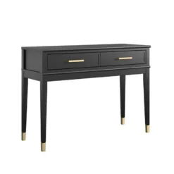 Westerleigh - Consoletafel met 2 laden in zwart MDF