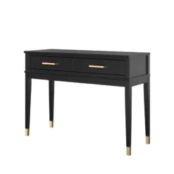 Westerleigh - Consoletafel met 2 laden in zwart MDF