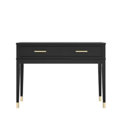Westerleigh - Consoletafel met 2 laden in zwart MDF