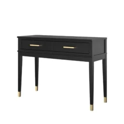 Westerleigh - Consoletafel met 2 laden in zwart MDF