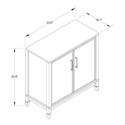 Westerleigh - Dressoir met 2 deuren in groen MDF