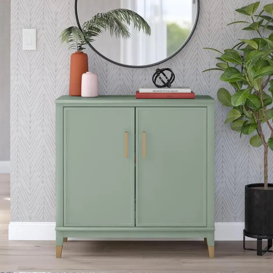 Westerleigh - Dressoir met 2 deuren in groen MDF