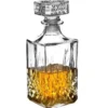 Whisky karaf - glas - 800 ml - kristalglas look - 9x23,5 cm