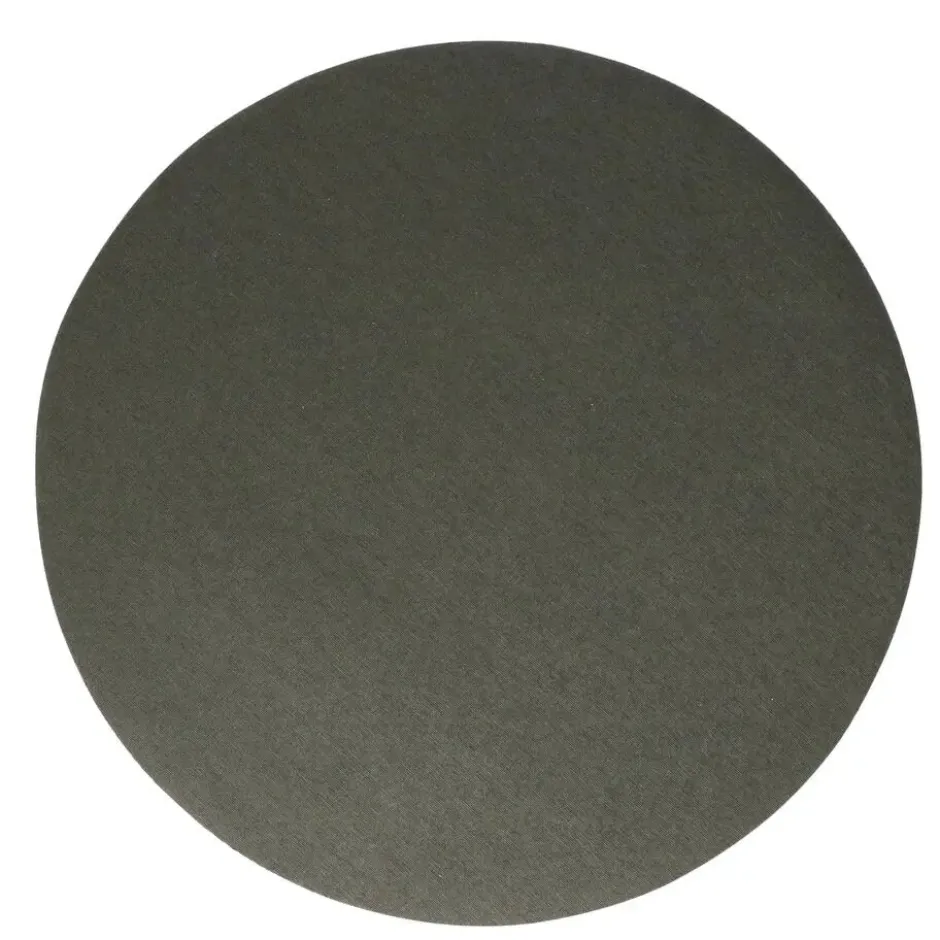 Wicotex Placemats Uni - donker grijs - rond 38cm - Teflon coating